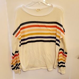 Bibi scoop neck long sleeve sweater